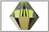 Swarovski Bicone 5328, 4mm, 228DOR - olivine, dorado, 25 Stk.